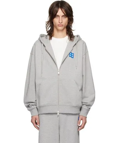 ADER error Gray TRS Tag Hoodie