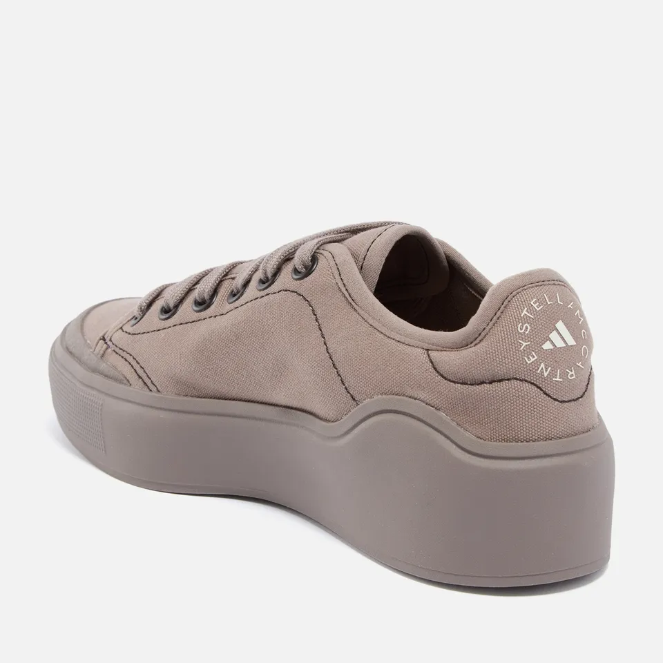 adidas by Stella McCartney Women's Asmc Canvas Court Trainers - UK 8 | Coggles