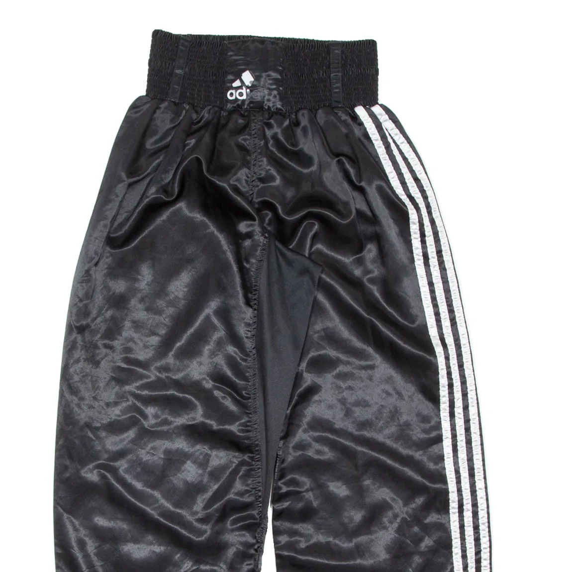 ADIDAS Mens Track Pants Black Wide-Leg S W22 L27