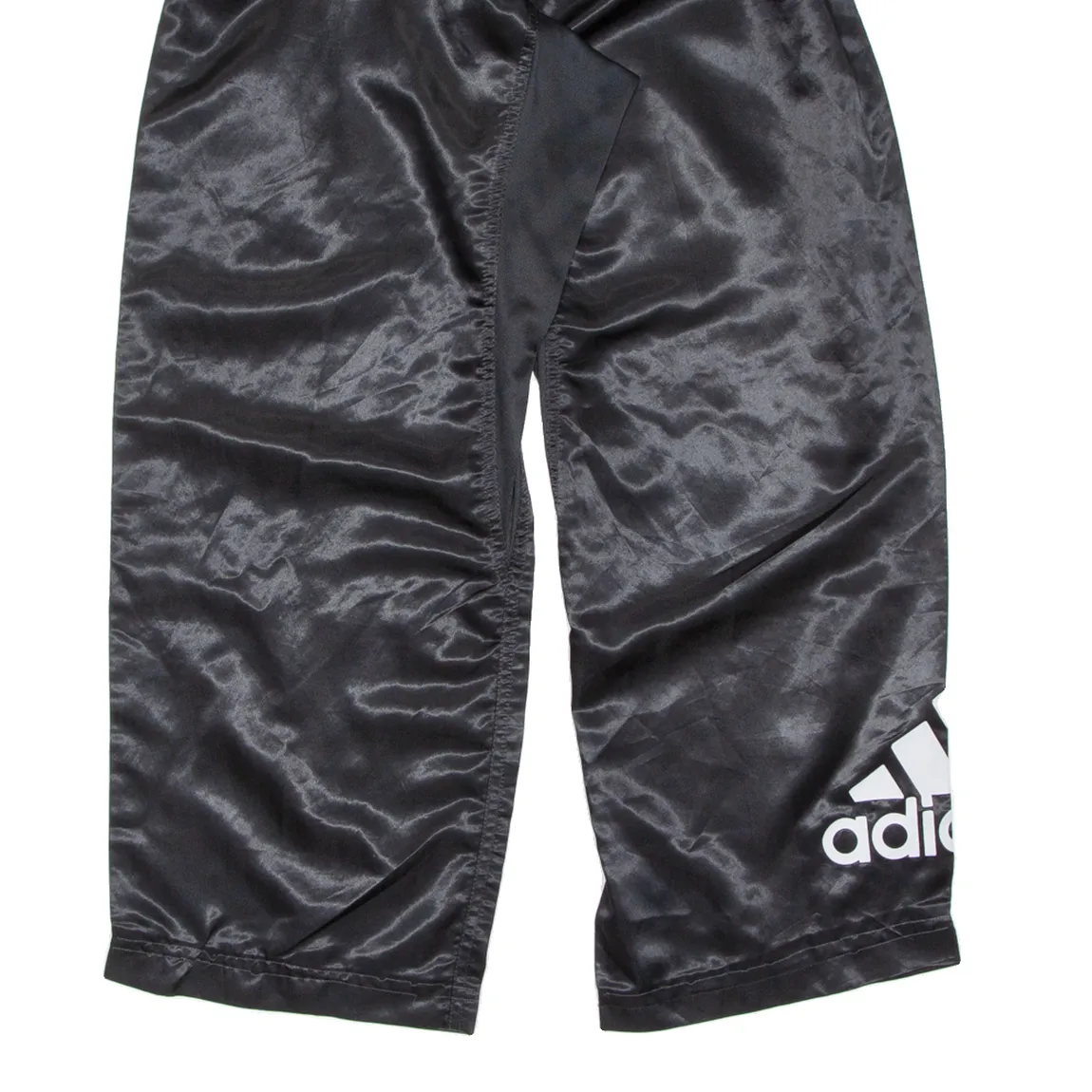 ADIDAS Mens Track Pants Black Wide-Leg S W22 L27