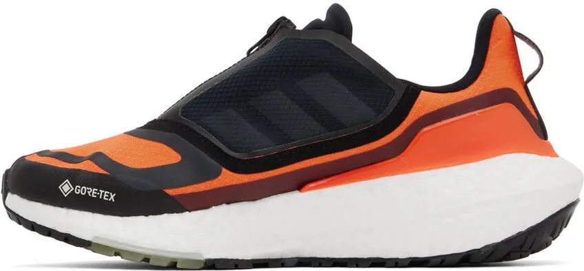 Adidas Originals Black & Orange Ultraboost 22 Sneakers