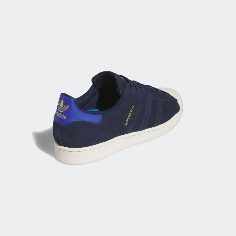 adidas Skateboarding Superstar ADV (Supplier Colour/Royal Blue/Gold Metallic)