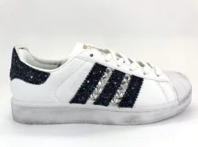 Adidas Superstar Glitter Navy Glitter & Borchie