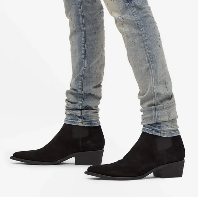 Amiri suede CHELSEA CREPE SOLE BOOT Black Size EU 40 / US 7