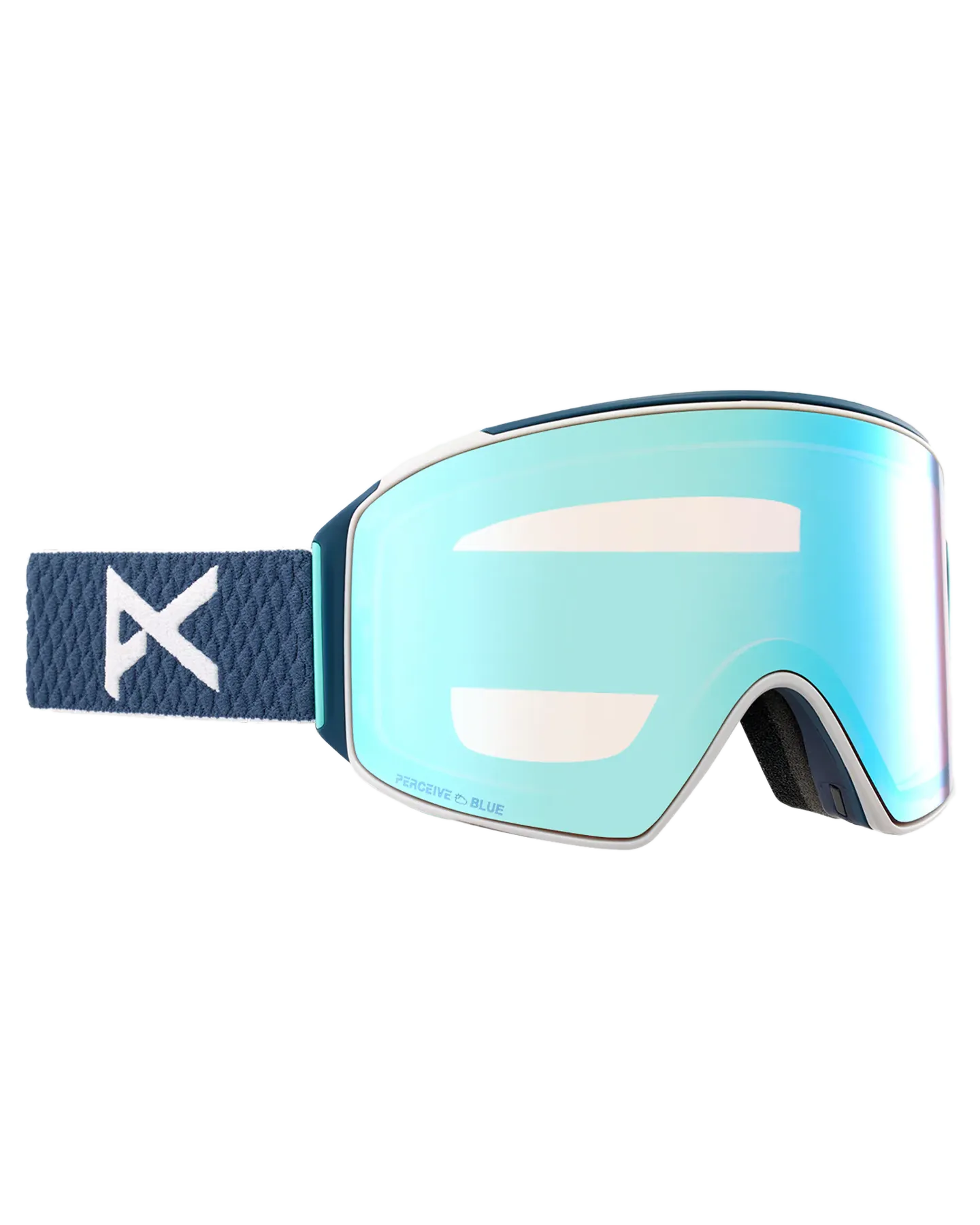 Anon M4 Cylindrical Snow Goggles + Bonus Lens + Mfi Face Mask - Nightfall/Perceive Variable Blue Lens