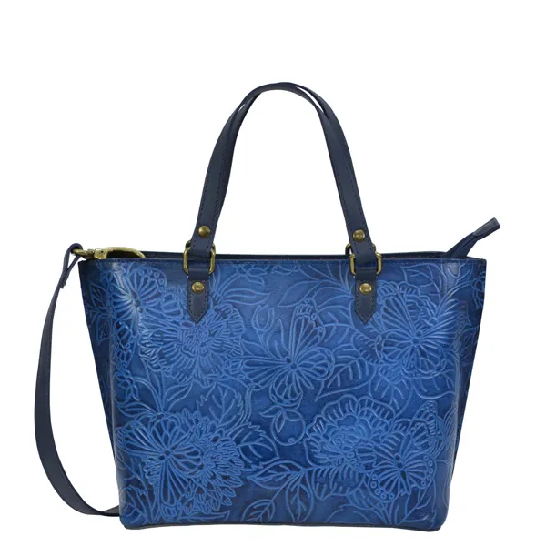 Anuschka Leather Handpainted Tote: 693-TBF-OCN 