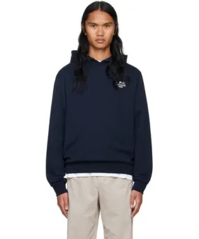 A.P.C. Navy Standard 'Rue Madame' Hoodie