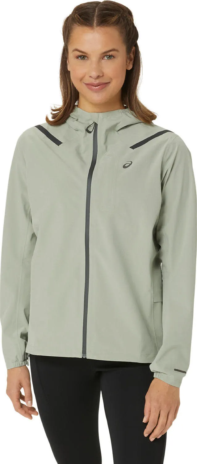 Asics Women's Accelerate Waterproof 2.0 Jacket Olive Grey | Buy Asics Women's Accelerate Waterproof 2.0 Jacket Olive G