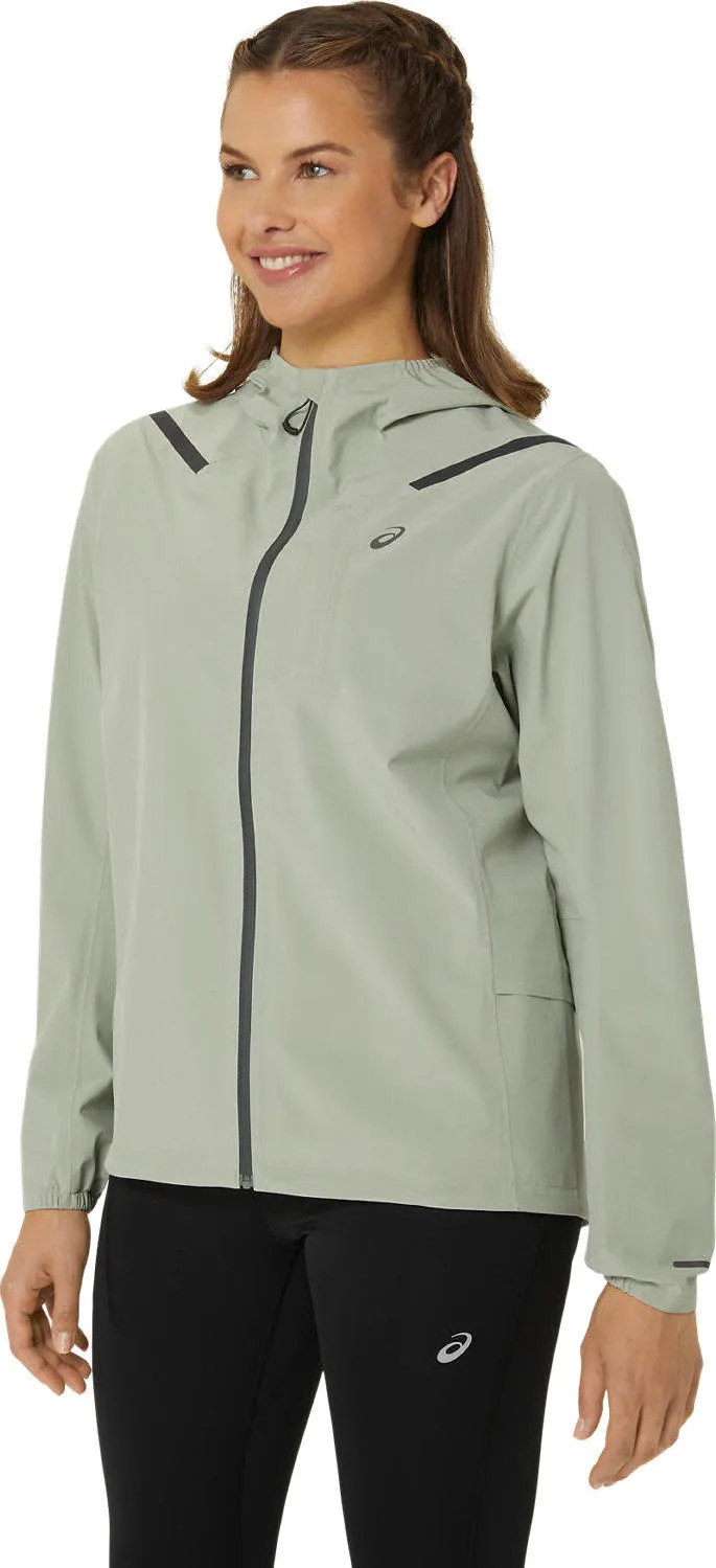 Asics Women's Accelerate Waterproof 2.0 Jacket Olive Grey | Buy Asics Women's Accelerate Waterproof 2.0 Jacket Olive G