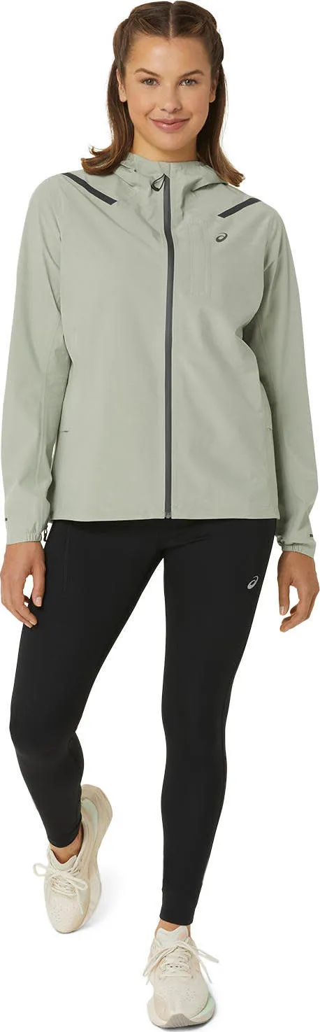 Asics Women's Accelerate Waterproof 2.0 Jacket Olive Grey | Buy Asics Women's Accelerate Waterproof 2.0 Jacket Olive G