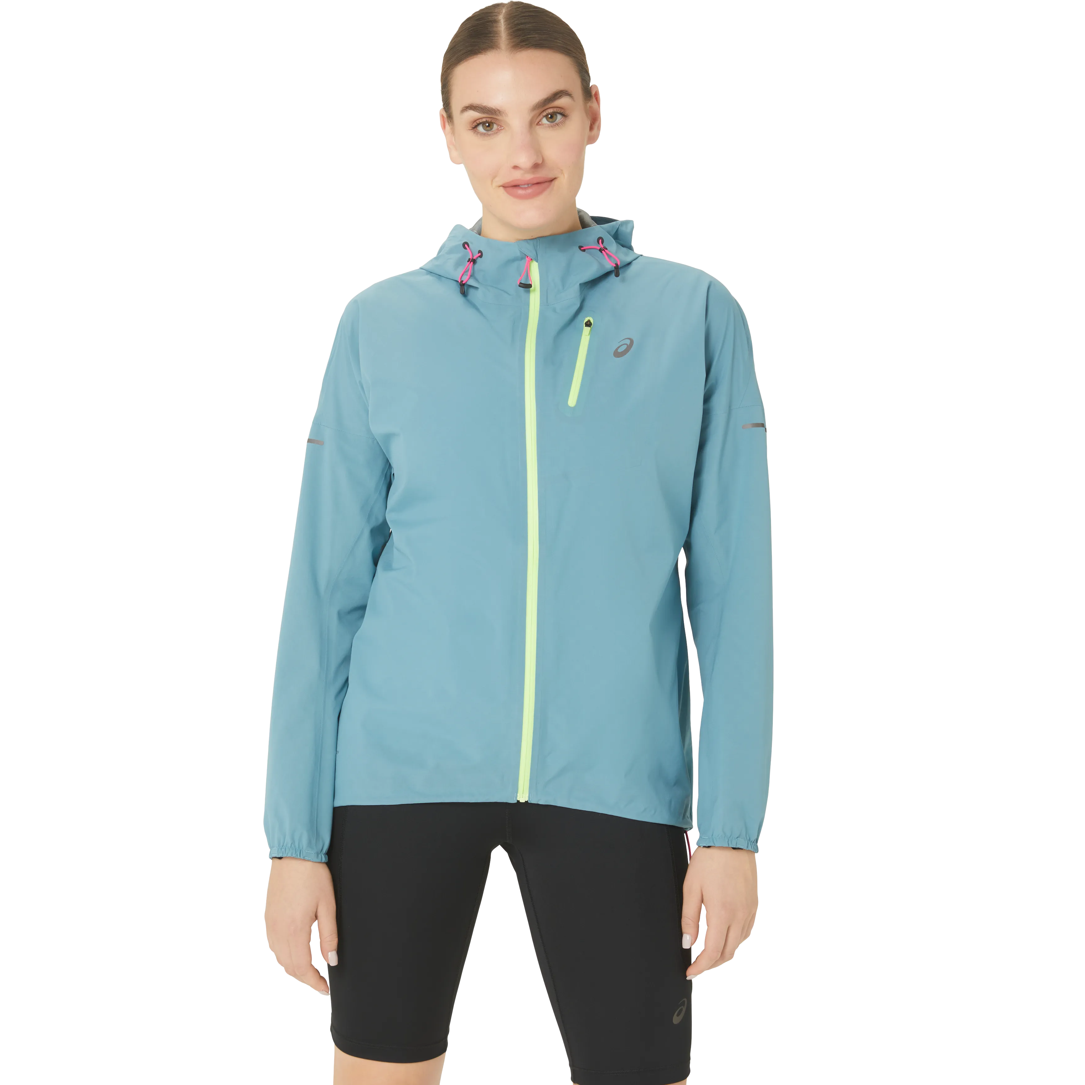 Asics Women's Fujitrail Waterproof Jacket Gris Blue | Buy Asics Women's Fujitrail Waterproof Jacket Gris Blue here | O