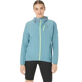 Asics Women's Fujitrail Waterproof Jacket Gris Blue | Buy Asics Women's Fujitrail Waterproof Jacket Gris Blue here | O