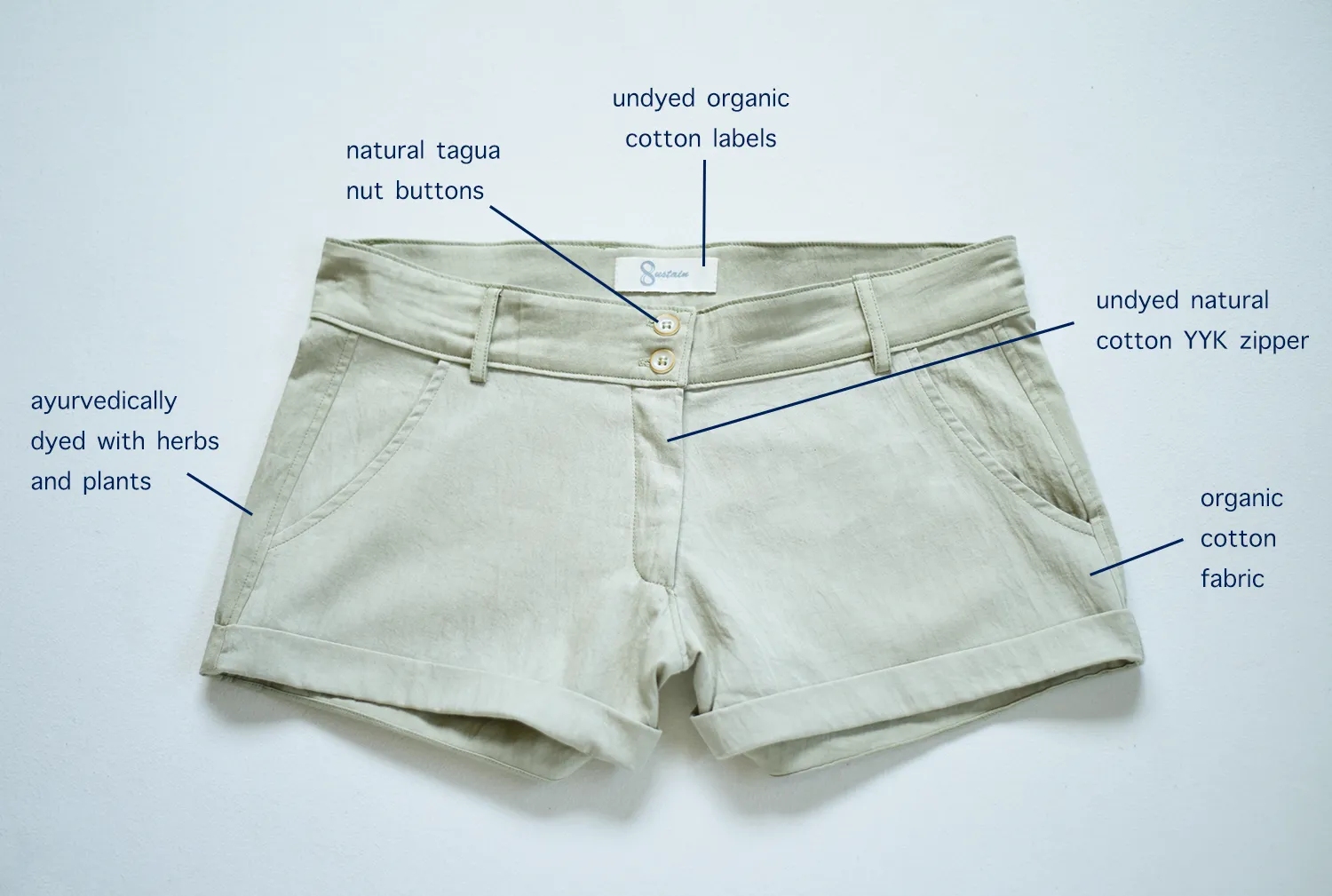 Ayurvedically-dyed Shorts