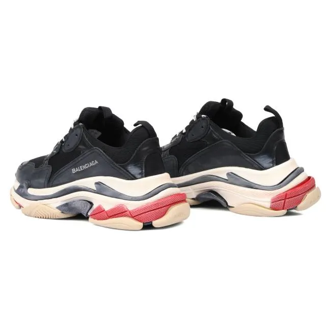 Balenciaga black red  triple s trainers mens  41 size 8