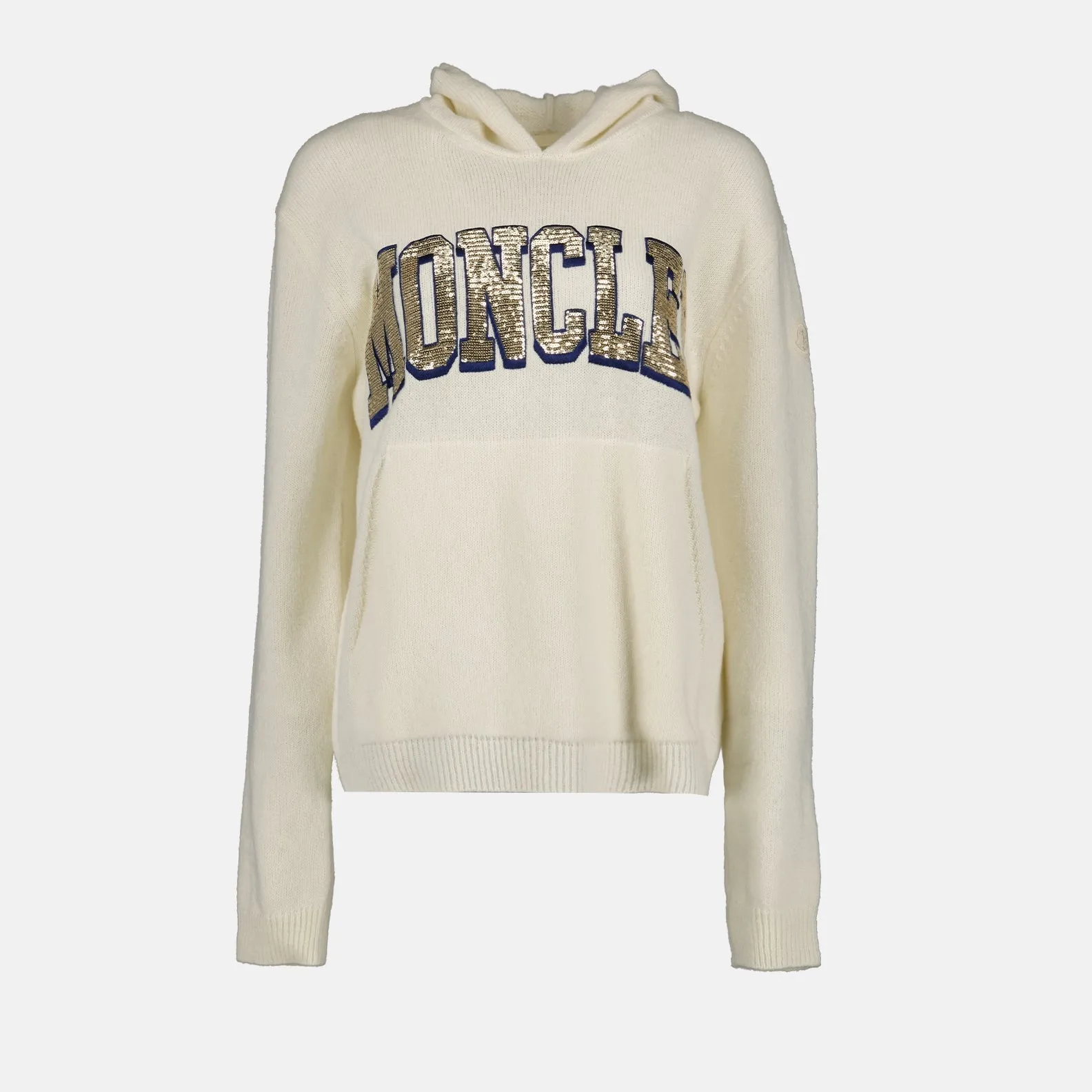 Beige Hooded Pullover