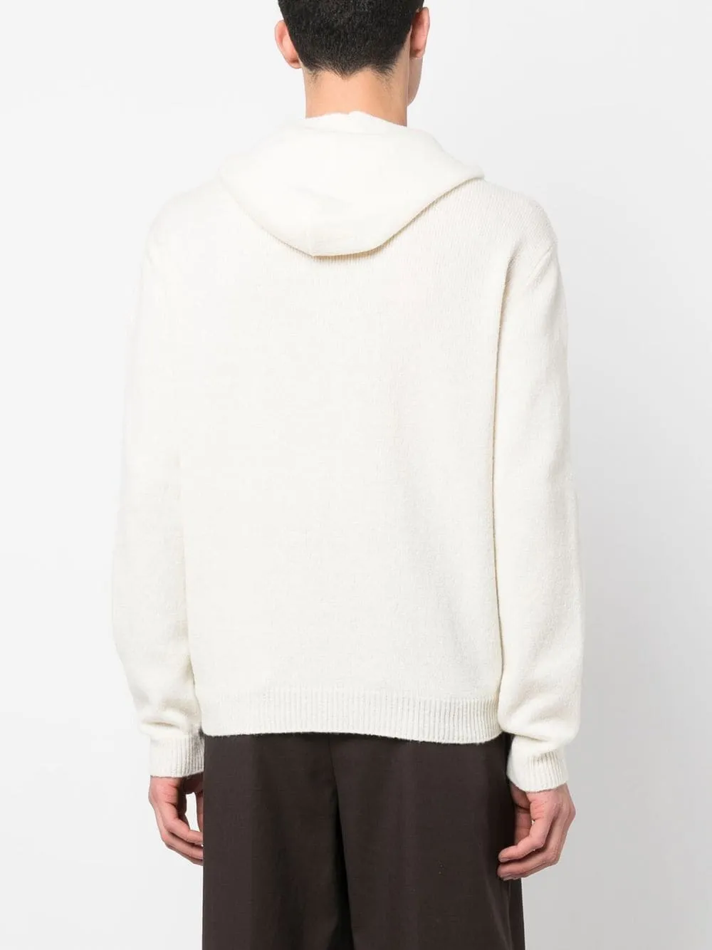 Beige Hooded Pullover