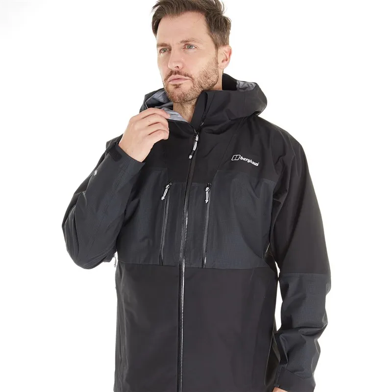 Berghaus Mens Ridgemaster 3 Layer Gore-Tex Waterproof Shell Jacket Black