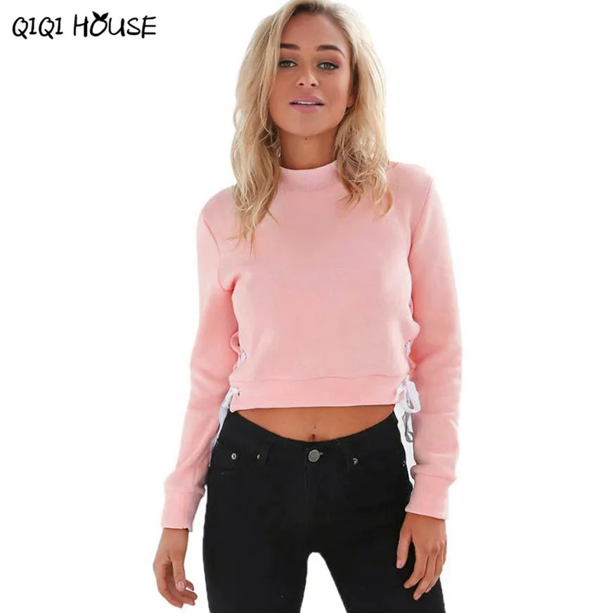 Best Friends Sweatshirt Cropped Cross Hollow Out Sweatshirt Loose Long Sleeve Casual Pullover Chandal Mujer Completo#C919 SM6