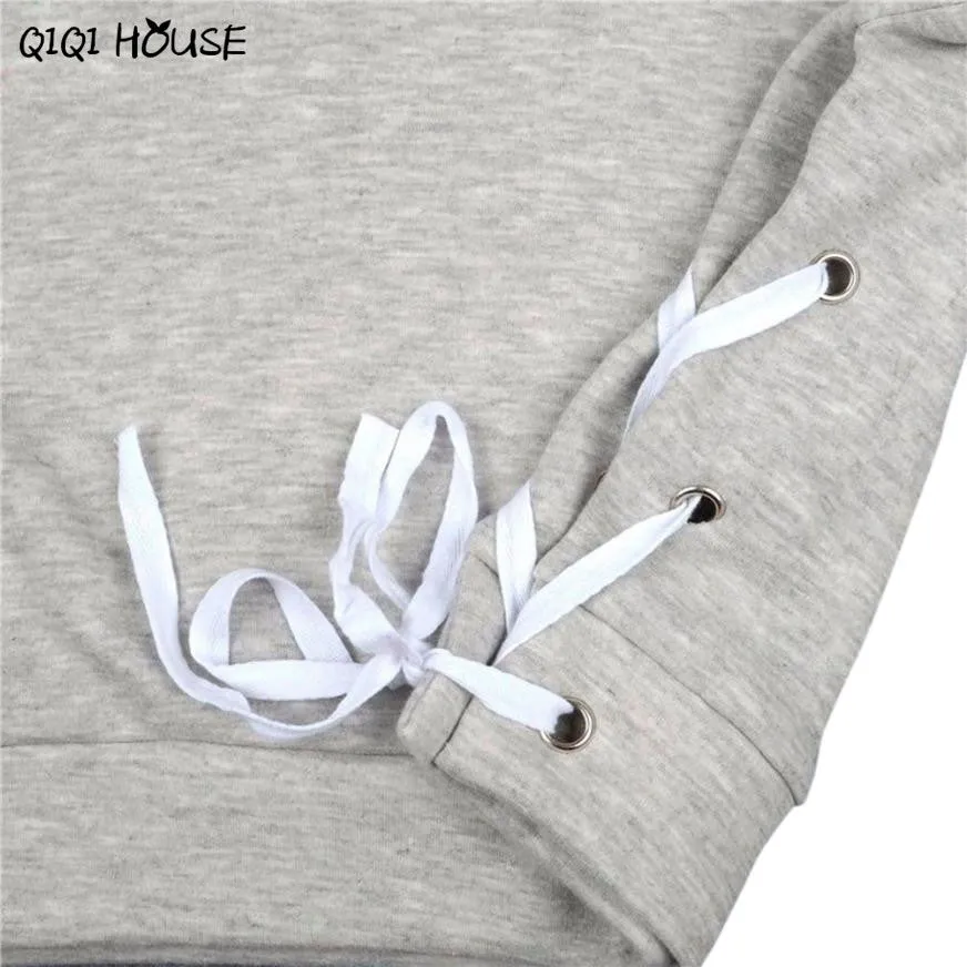 Best Friends Sweatshirt Cropped Cross Hollow Out Sweatshirt Loose Long Sleeve Casual Pullover Chandal Mujer Completo#C919 SM6