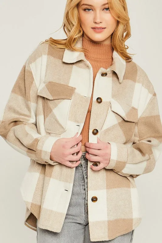 Blair Woven Plaid Fall Jacket