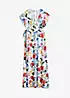 bonprix Floral Print Wrap Maxi Dress