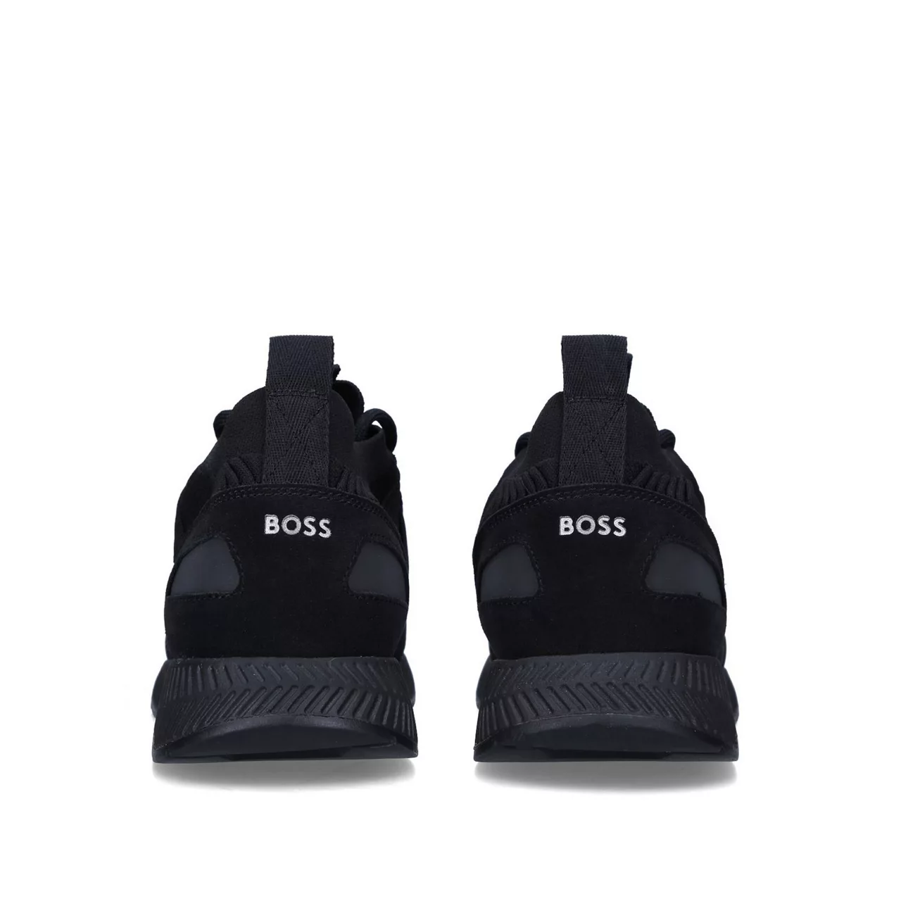 BOSS Titanium Knit Trainers - Black