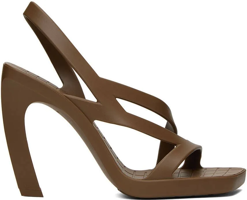 Bottega Veneta Brown Jimbo Heeled Sandals