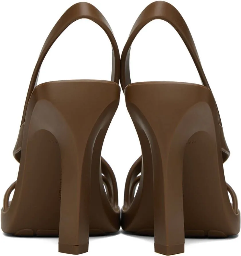 Bottega Veneta Brown Jimbo Heeled Sandals