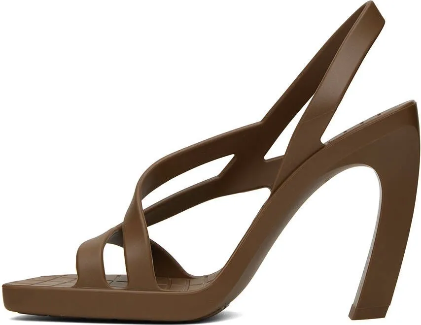 Bottega Veneta Brown Jimbo Heeled Sandals