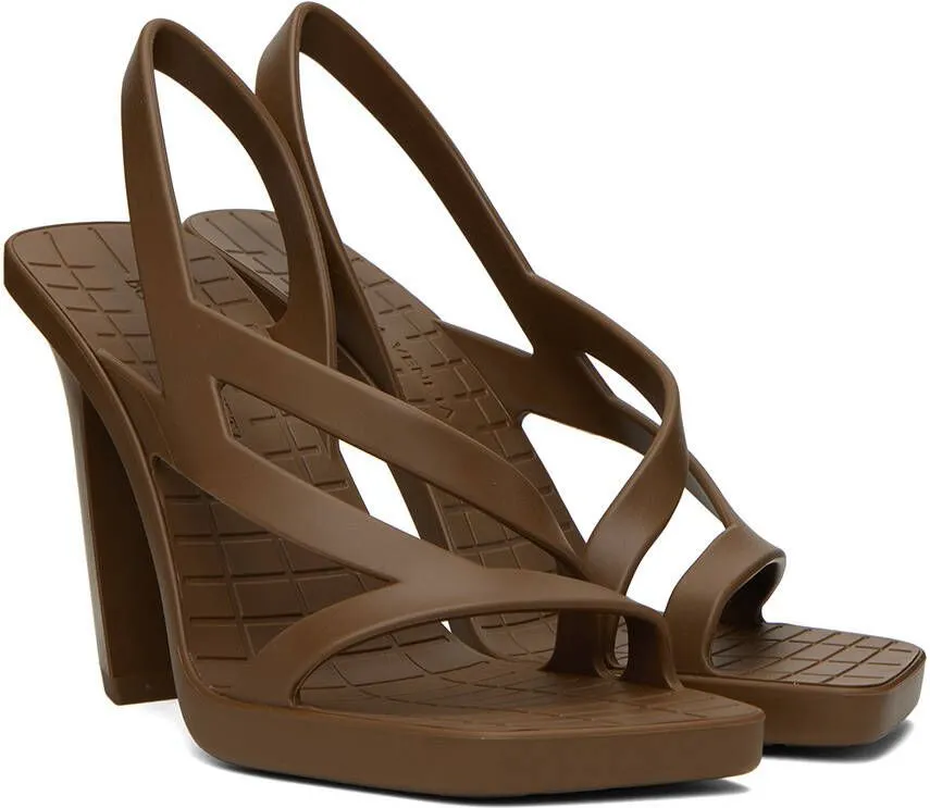 Bottega Veneta Brown Jimbo Heeled Sandals