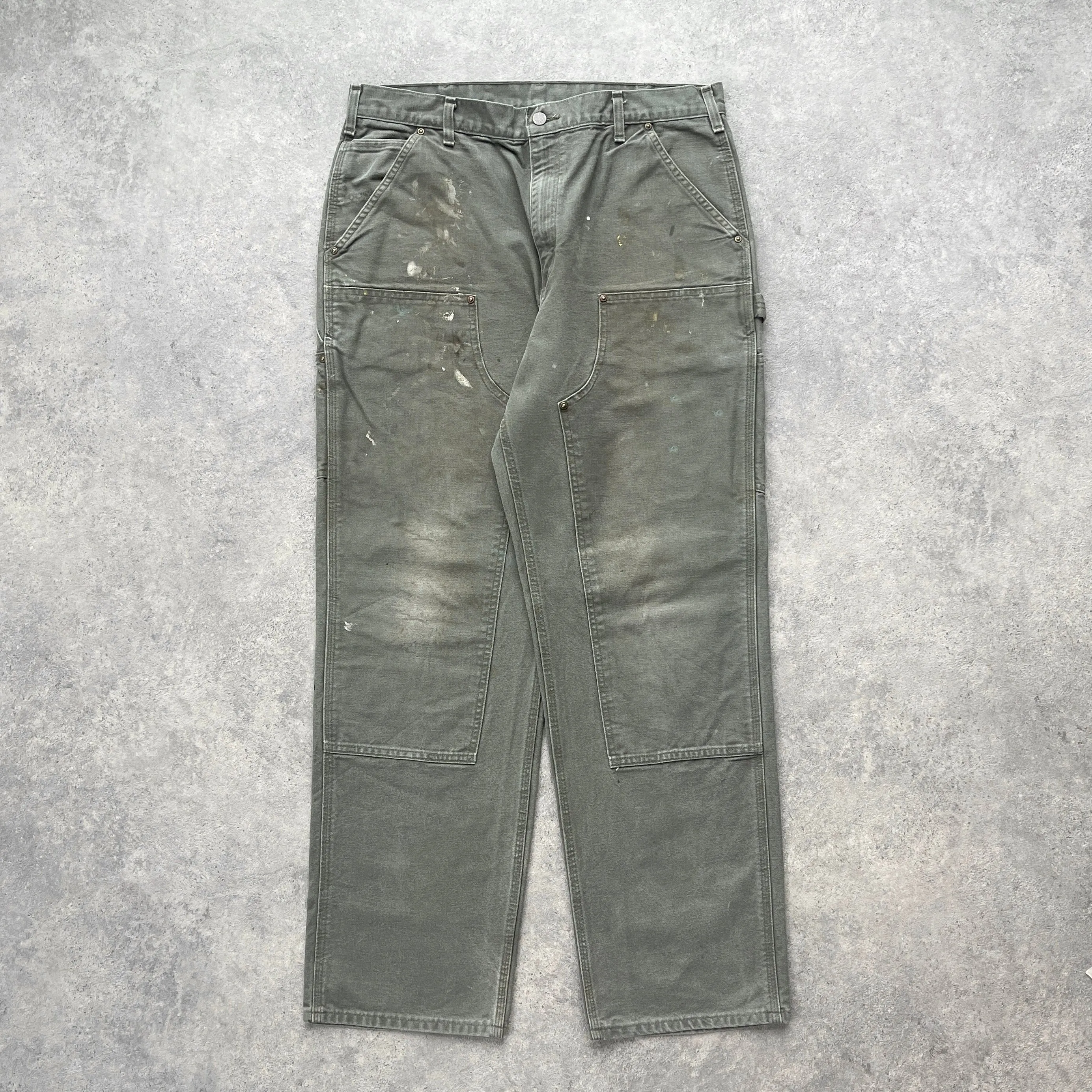 Carhartt 1990s double knee wide leg carpenter pants (36”x 32”)