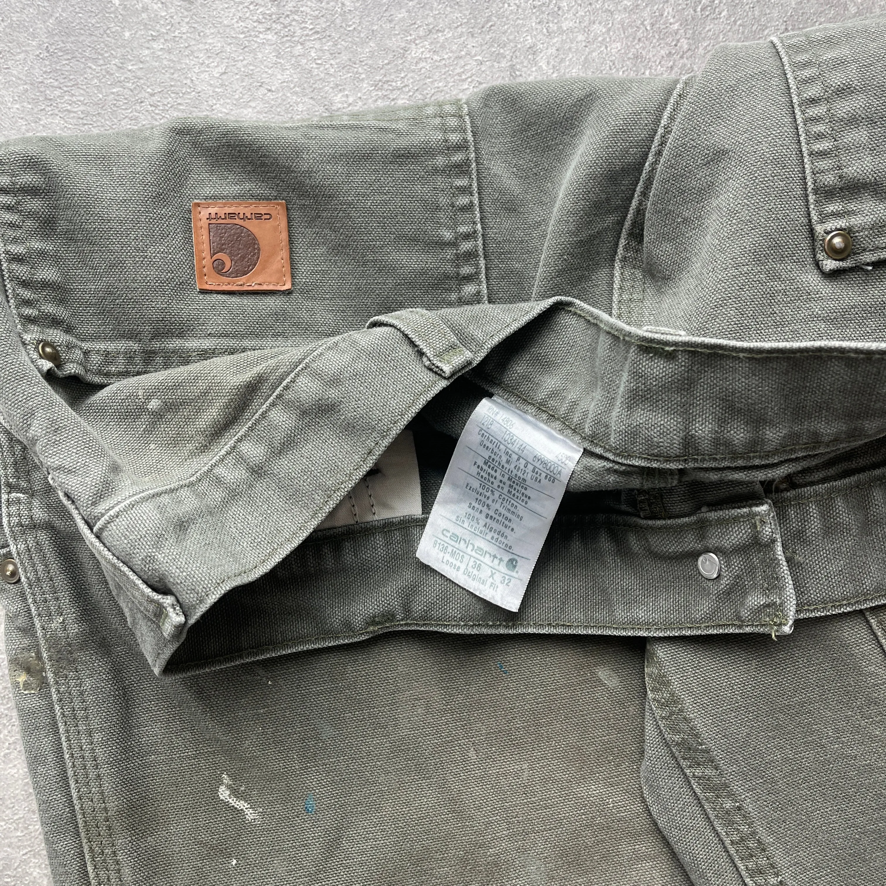 Carhartt 1990s double knee wide leg carpenter pants (36”x 32”)