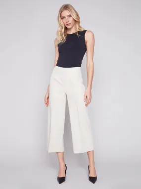 Charlie B Pants With Side Zipper & Wide Leg