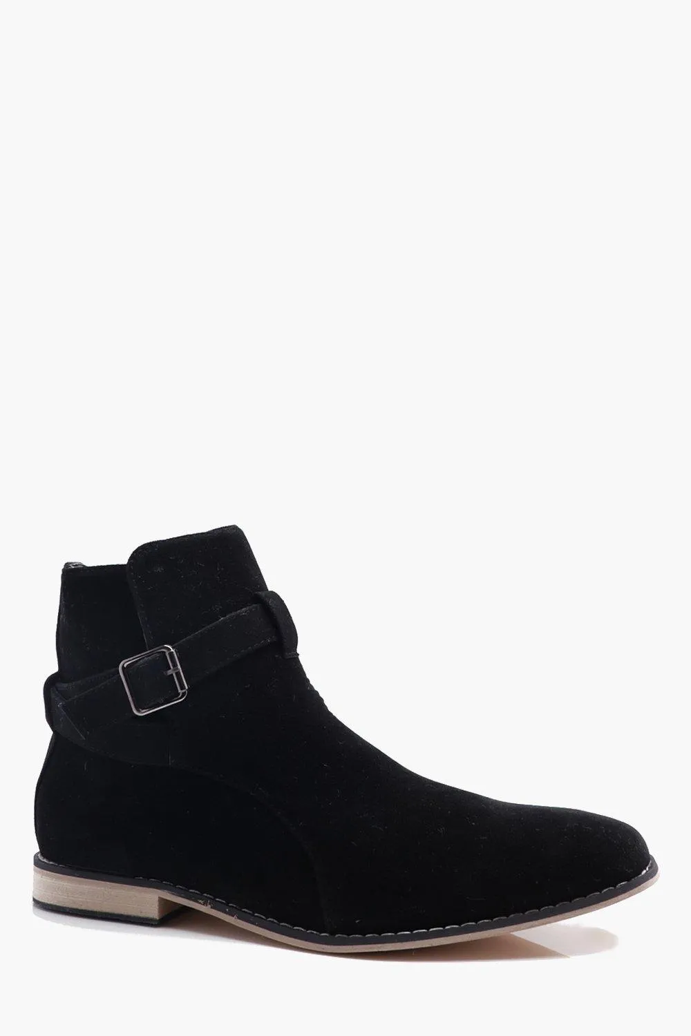 Chelsea Boot With Buckle | boohooMAN UK