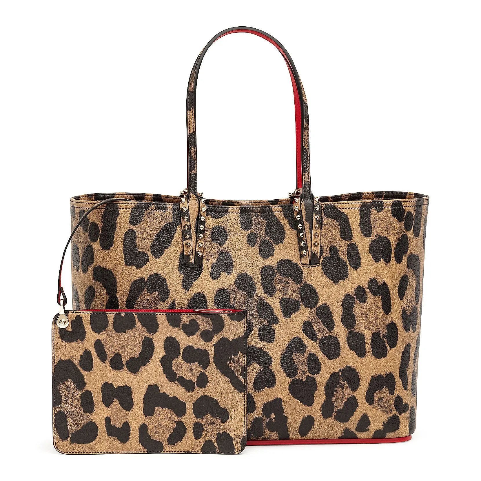 Christian Louboutin Cabata leopard print leather tote