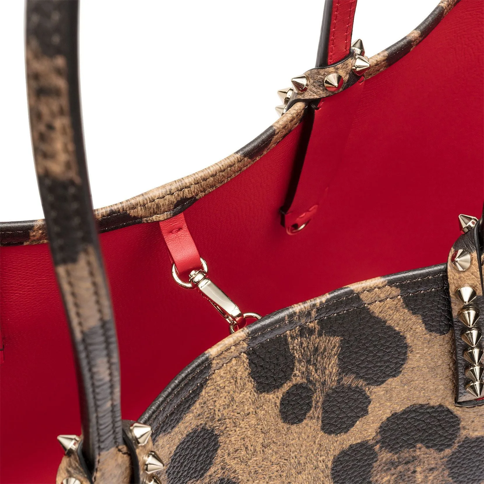 Christian Louboutin Cabata leopard print leather tote