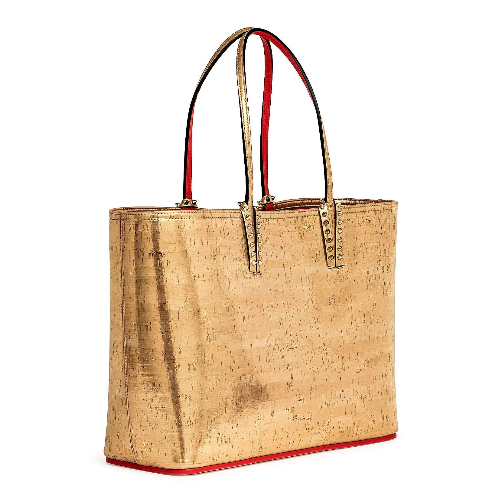 Christian Louboutin Cabata Liege Pepite gold cork tote