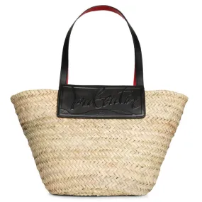 Christian Louboutin Loubi Shore black leather beach tote