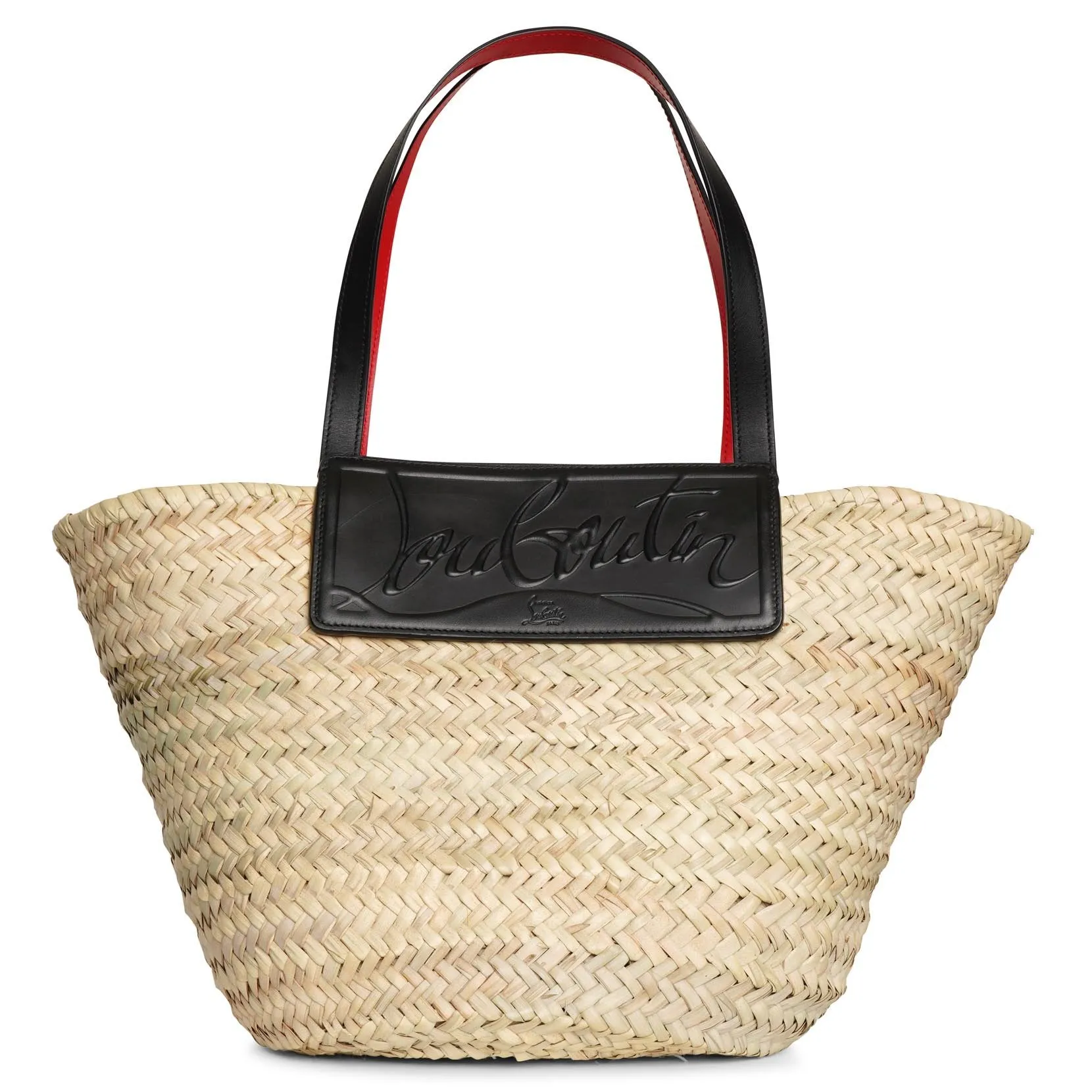 Christian Louboutin Loubi Shore black leather beach tote