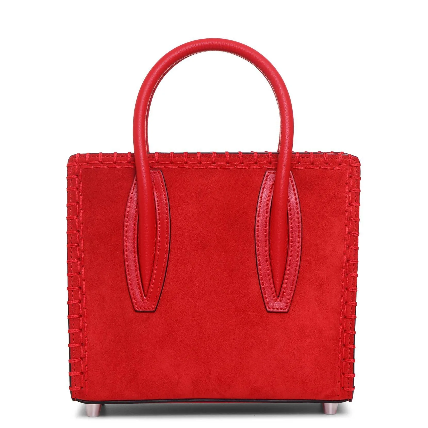 Christian Louboutin Paloma S mini Loubi red suede tote