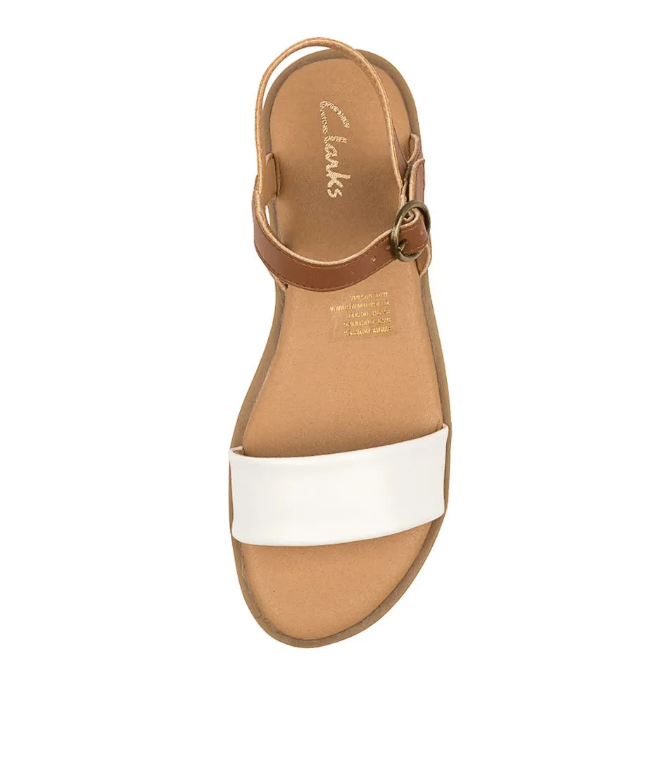 CLARKS Harper Iv Jnr Tan-white