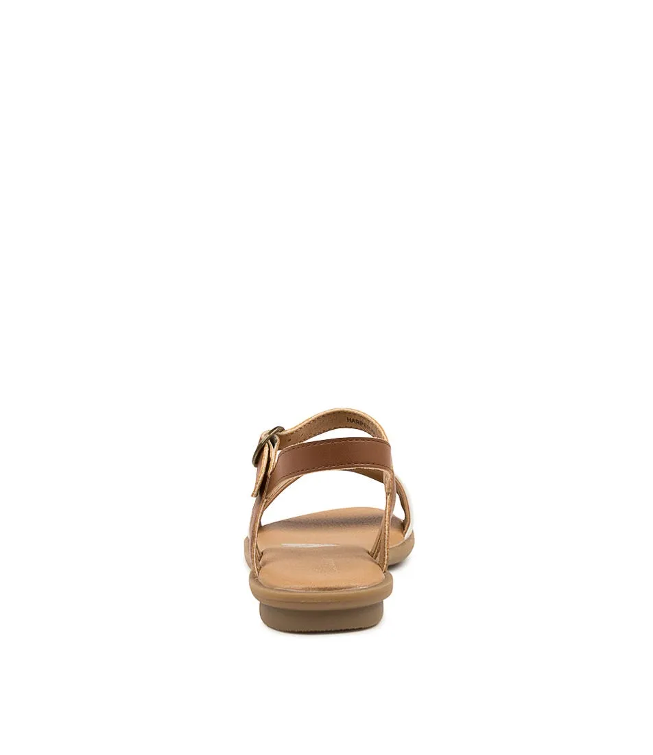 CLARKS Harper Iv Jnr Tan-white