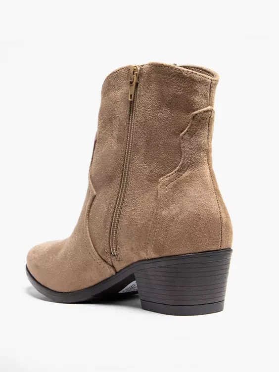 Claudia Ghizzani  Sand Ankle Western Boot