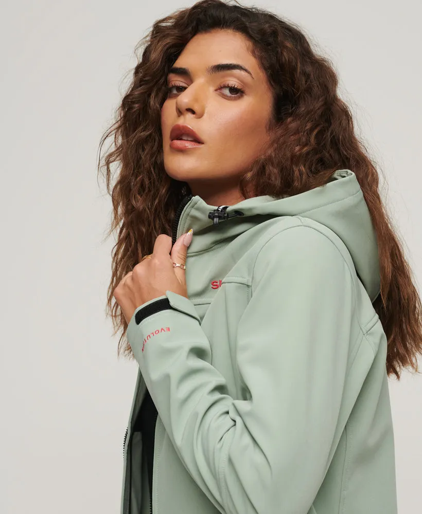 CODE Trekker Hooded Softshell Jacket | Light Jade Green