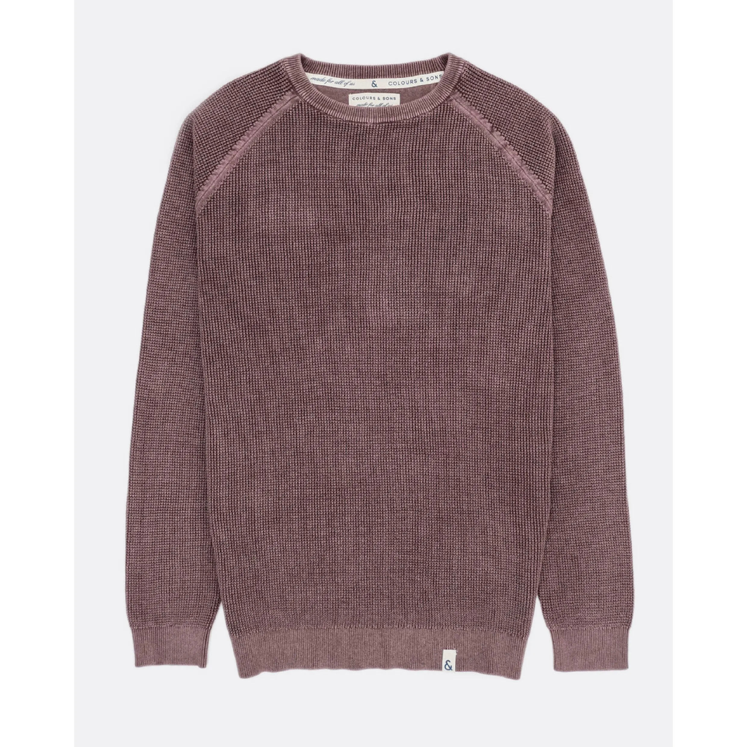 Colours And Sons Pure Cotton Crew Pullover 9023-101 - Mauve