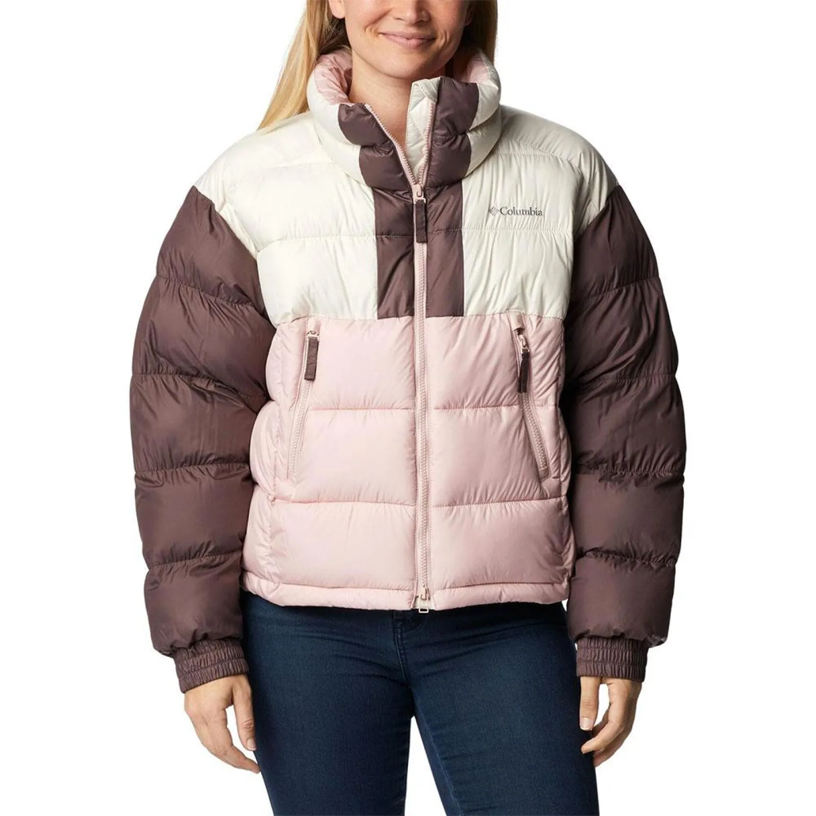 Columbia Pike Lake 2 Cropped Women's Jacket ''Beige/Brown/Pink''