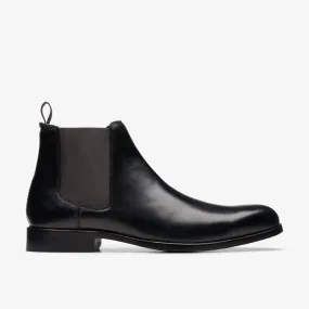 Craft Arlo Top Chelsea Boot Black Leather