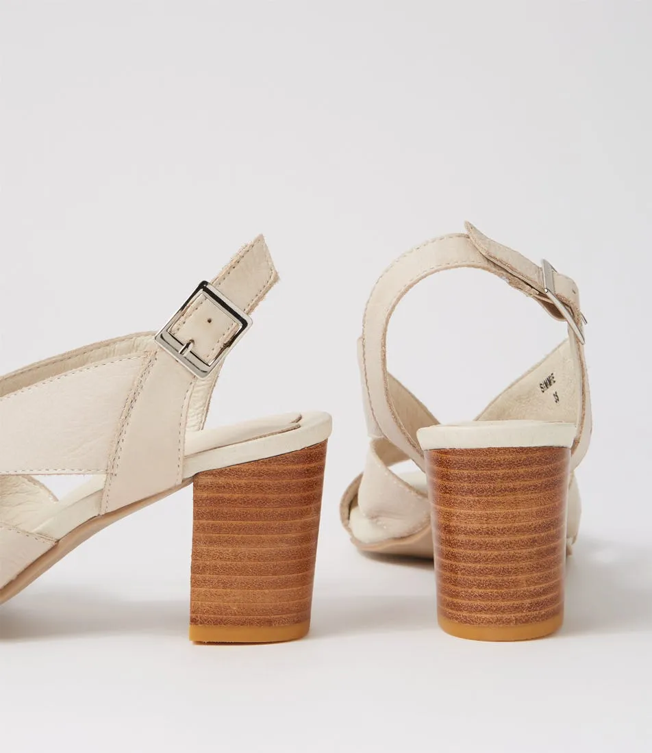 DJANGO & JULIETTE Simmie Vanilla Leather Sandals