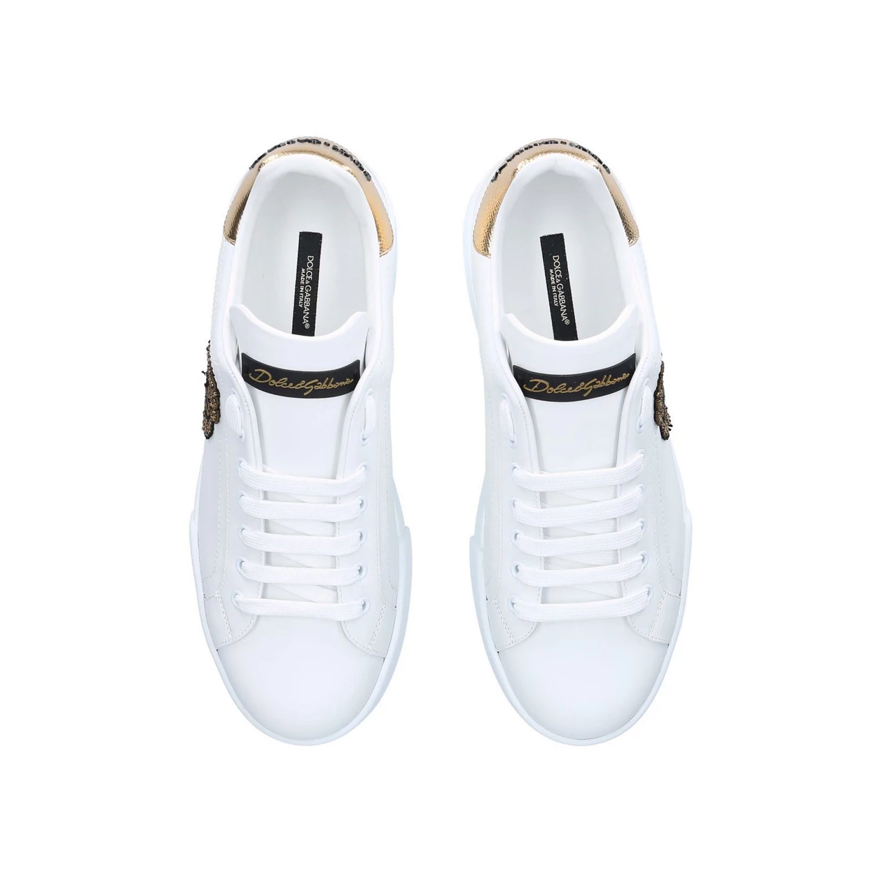 DOLCE & GABBANA Portofino Crown Trainers - White