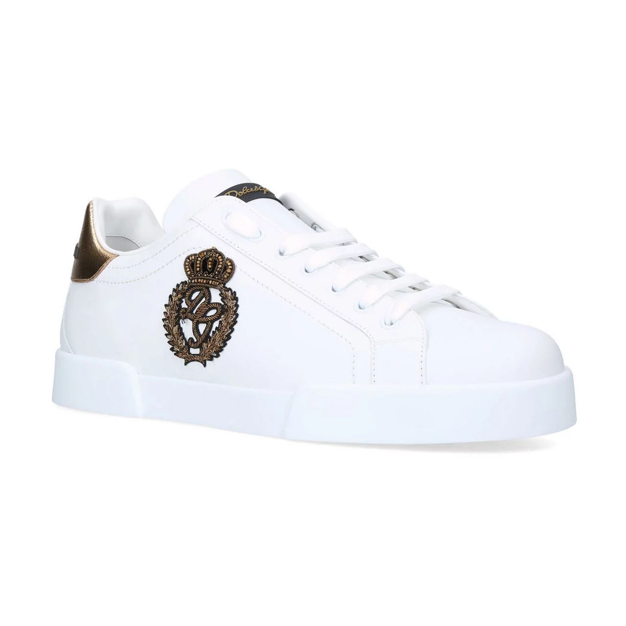 DOLCE & GABBANA Portofino Crown Trainers - White